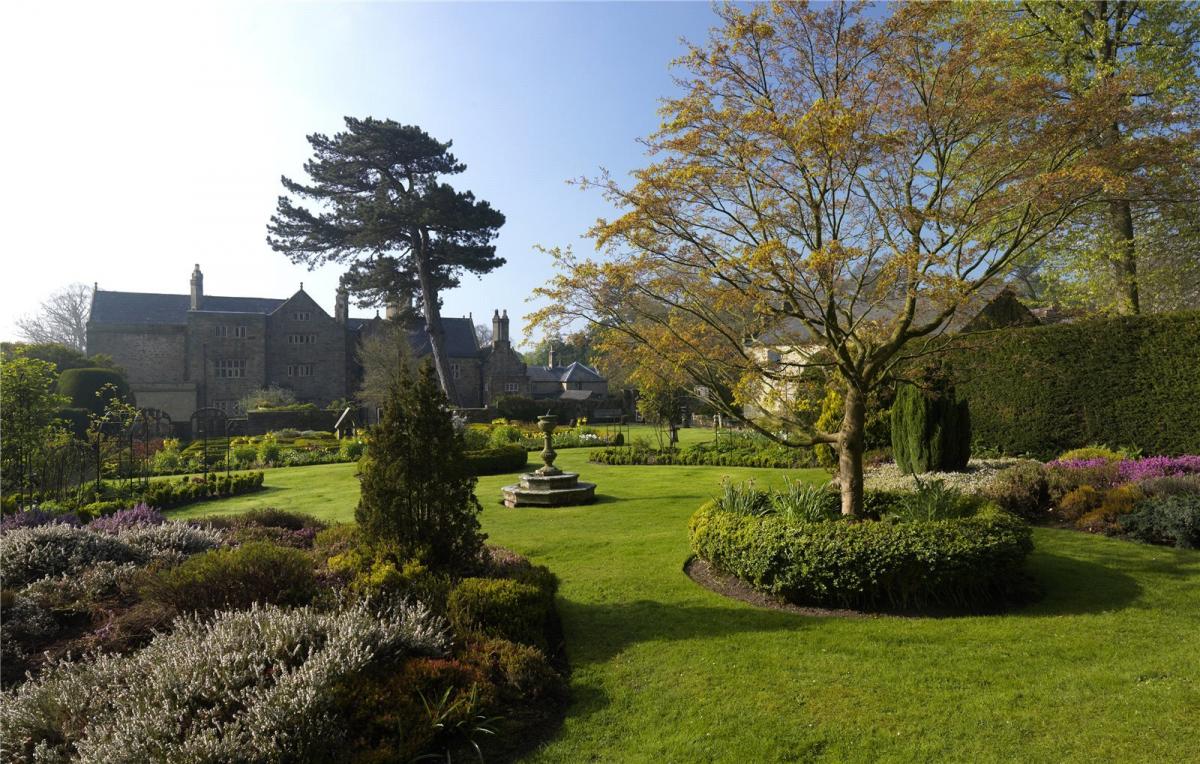 Landscaped gardens at Gwysaney Hall